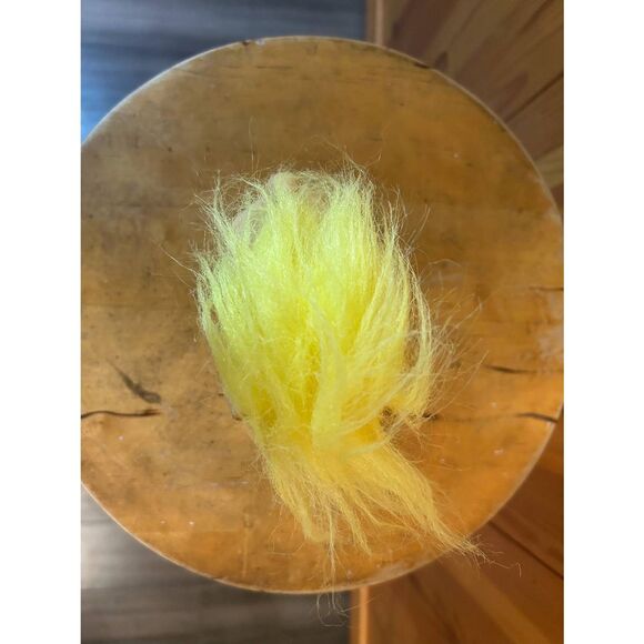 VINTAGE Troll Doll Dog 4 1/4" plus Yellow Hair Unmarked (8999) - Picture 11 of 13